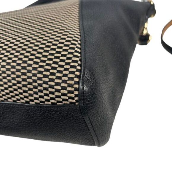 COACH Legacy Jacguard PRAIRIE SATCHEL TOTE 29848 Leather Black Crossbody Purse - Picture 13 of 16